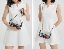 Load image into Gallery viewer, Stadium Clear Flap Twist Lock Crossbody Bag Game Day