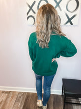 Load image into Gallery viewer, Green Braided Sleeve Sweater