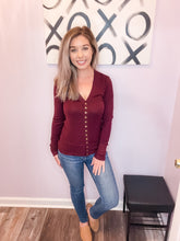 Load image into Gallery viewer, Garnet Snap Button Cardigan (Sizes: S-3XL)