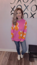 Load and play video in Gallery viewer, Flower Power Sweater