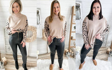 Load image into Gallery viewer, Black High Waisted Zippered Up Faux Leather Leggings