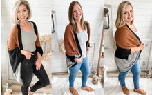 Load image into Gallery viewer, Color Block Drapey Cardigan