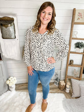 Load image into Gallery viewer, Ruffled Dalmatian Print Top