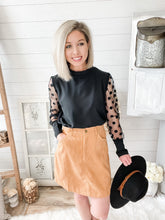 Load image into Gallery viewer, Khaki Corduroy Mini Skirt