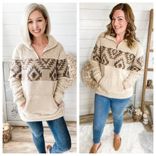 Load image into Gallery viewer, Aztec Sherpa Pullover