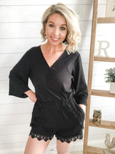 Load image into Gallery viewer, V Neck Lace Romper