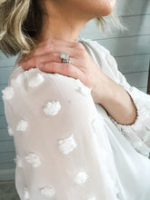 Load image into Gallery viewer, Swiss Dot V Neck Long Sleeve Top