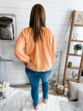 Load image into Gallery viewer, Orange Balloon Sleeve Top