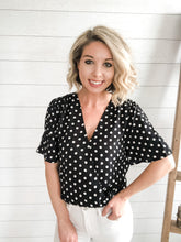 Load image into Gallery viewer, Polka Dot Bodysuit Top