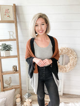 Load image into Gallery viewer, Color Block Drapey Cardigan