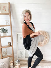 Load image into Gallery viewer, Color Block Drapey Cardigan