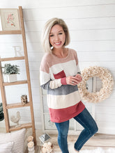 Load image into Gallery viewer, Color Block Pocketed Sweater