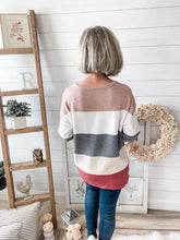 Load image into Gallery viewer, Color Block Pocketed Sweater