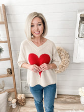 Load image into Gallery viewer, Knitted Heart Top