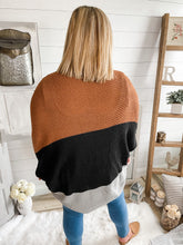 Load image into Gallery viewer, Color Block Drapey Cardigan