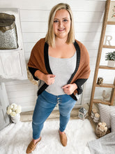 Load image into Gallery viewer, Color Block Drapey Cardigan