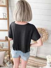 Load image into Gallery viewer, Fringed Crop Top