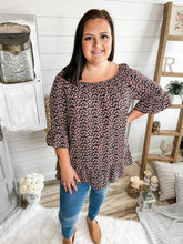 Load image into Gallery viewer, Plus Size Ruffle Sleeve Floral Top