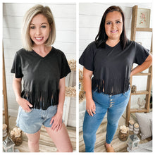 Load image into Gallery viewer, Fringed Crop Top
