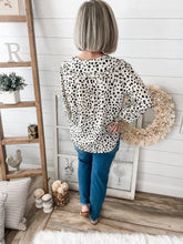 Load image into Gallery viewer, Ruffled Dalmatian Print Top