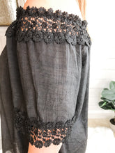 Load image into Gallery viewer, Plus Size Crochet Lace Trim Top