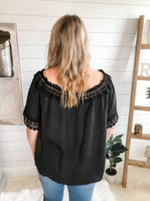 Load image into Gallery viewer, Plus Size Crochet Lace Trim Top