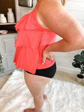 Load image into Gallery viewer, Plus Size Ruffle Bathing Suit Top and High Waist Ruching Bottoms Swimsuit Set