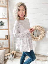 Load image into Gallery viewer, Faded Leopard Print Babydoll Top