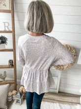 Load image into Gallery viewer, Faded Leopard Print Babydoll Top