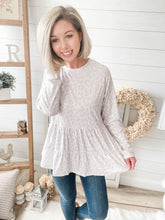 Load image into Gallery viewer, Faded Leopard Print Babydoll Top