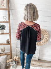 Load image into Gallery viewer, Multi Leopard Print Top With Rope Accent