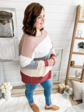 Load image into Gallery viewer, Color Block Pocketed Sweater