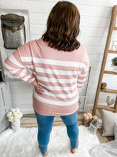 Load image into Gallery viewer, Light Pink Striped Long Sleeve Top