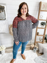 Load image into Gallery viewer, Multi Leopard Print Top With Rope Accent