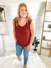 Load image into Gallery viewer, Plus Size Strappy Cut-Out Shoulder Tank