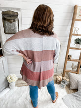 Load image into Gallery viewer, Plus Size Color Block Lightweight Cardigan