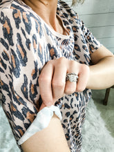 Load image into Gallery viewer, Faded Leopard Raw NO HEM Top