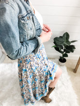 Load image into Gallery viewer, Floral Print Ruffle Maxi Skirt