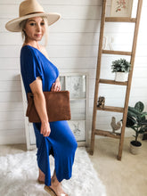 Load image into Gallery viewer, One Sided Shoulder Maxi Dress With Side Slit