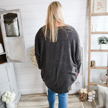 Load image into Gallery viewer, V-Neck Ribbed Long Sleeve Top