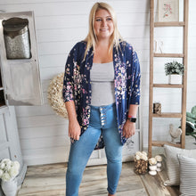 Load image into Gallery viewer, Floral Kimono Cardigan