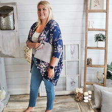 Load image into Gallery viewer, Floral Kimono Cardigan