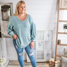 Load image into Gallery viewer, Waffle Lightweight Sweater Top