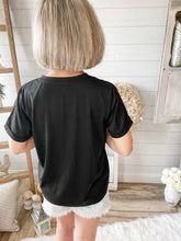 Load image into Gallery viewer, American Flag Sunflower/Butterfly Graphic Tee