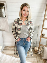 Load image into Gallery viewer, Plaid Cardigan