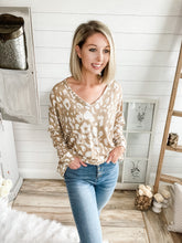 Load image into Gallery viewer, Taupe Leopard Print Sweater