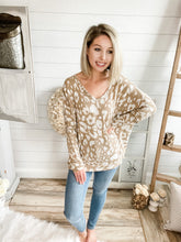 Load image into Gallery viewer, Taupe Leopard Print Sweater