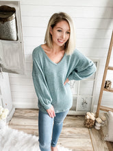 Load image into Gallery viewer, Waffle Lightweight Sweater Top
