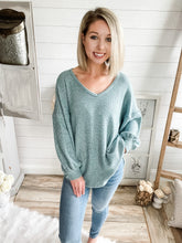 Load image into Gallery viewer, Waffle Lightweight Sweater Top