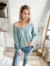 Load image into Gallery viewer, Waffle Lightweight Sweater Top